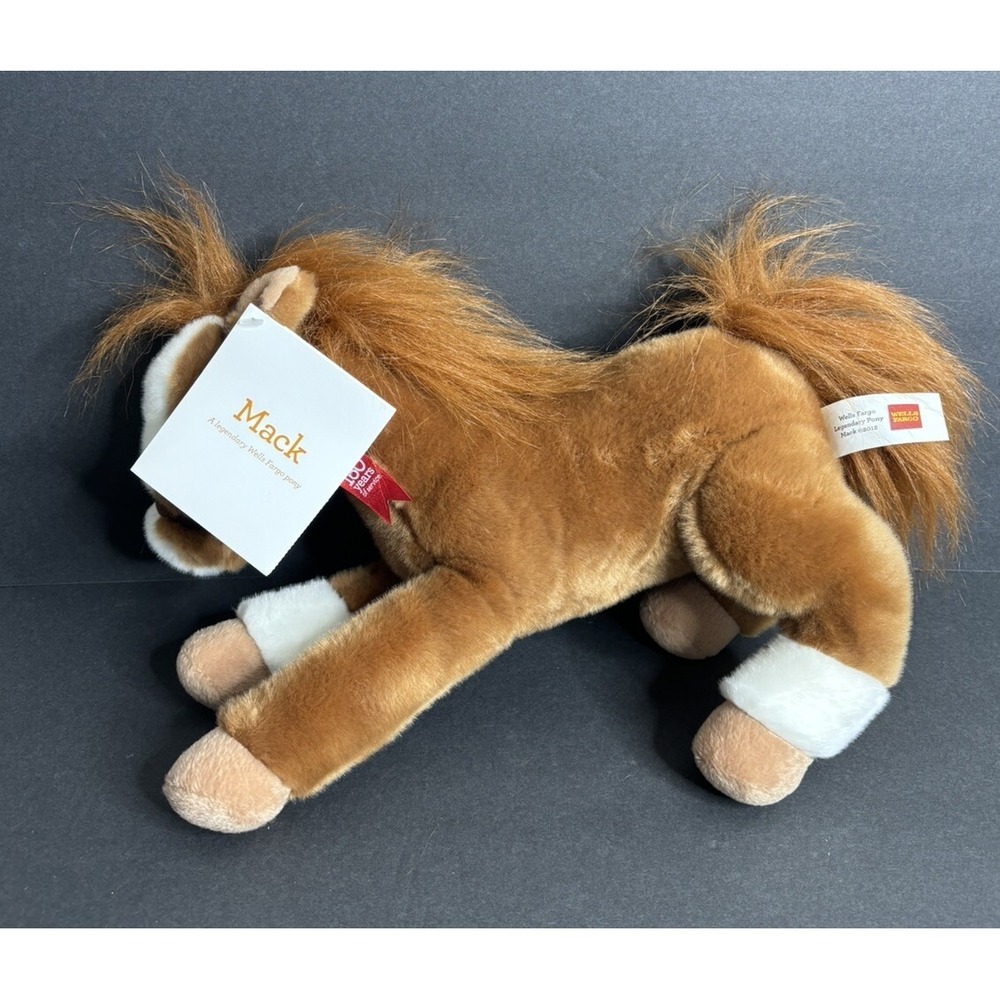 Wells Fargo Plush Horse Legendary Pony MACK Brown Fiesta Bowl Stuffed Toy 2012